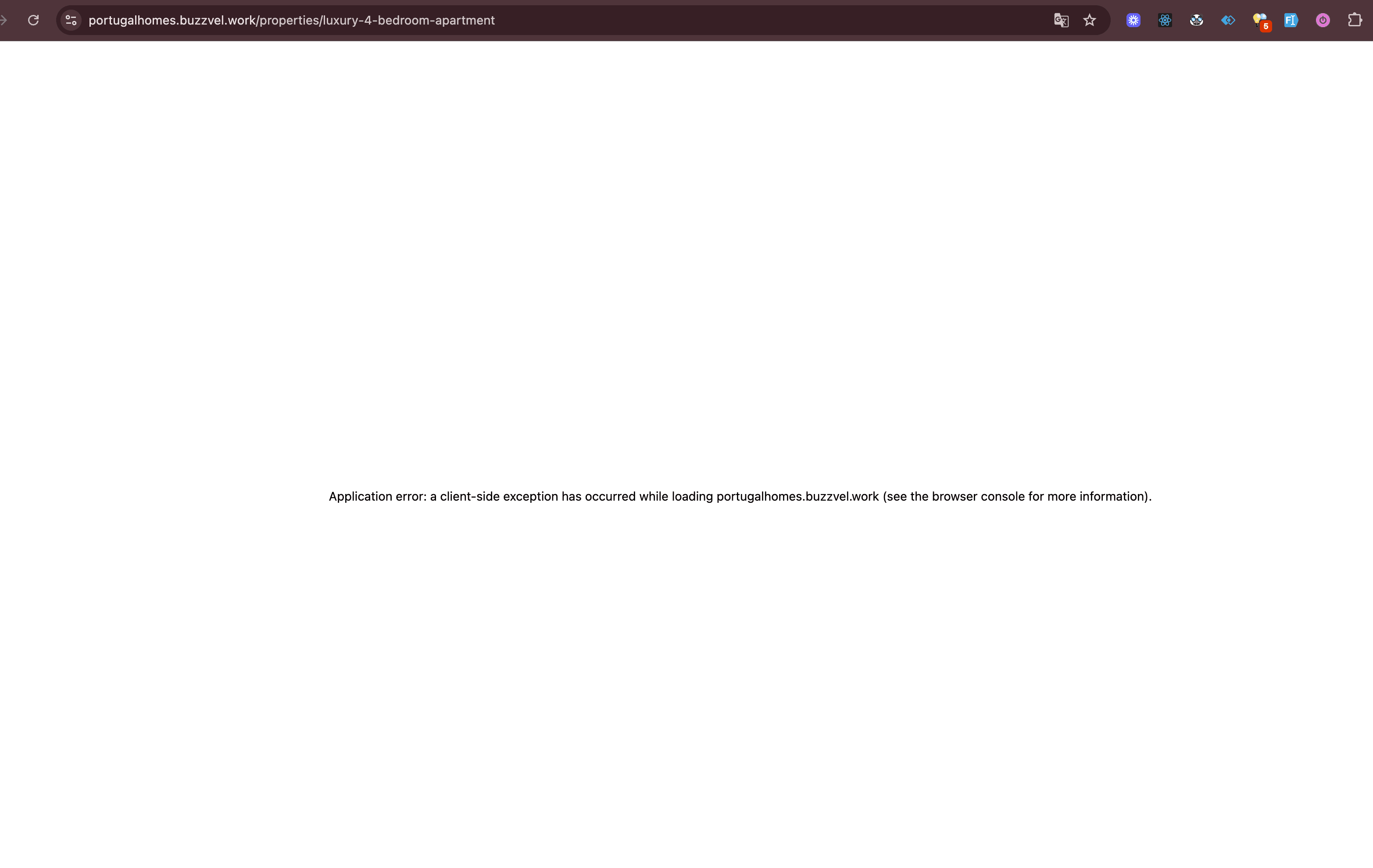 Featured property image in slider gallery